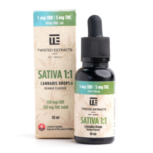 Buy 300mg 1:1 Sativa Orange Drops (Twisted Extracts) online